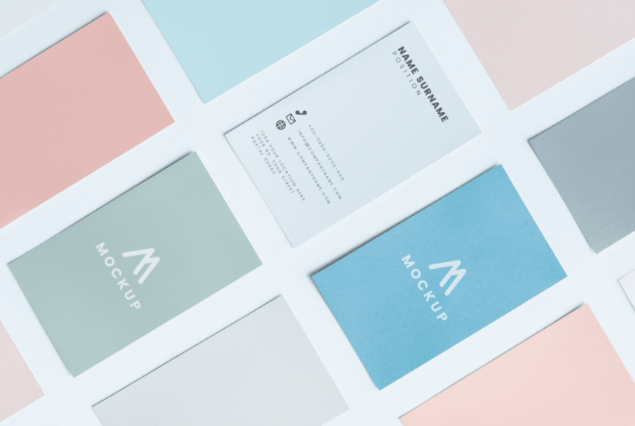 印刷物のモックアップ